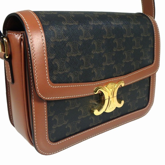 Celine Classic Triomphe Bag Canvas Tan - Picture 4 of 16